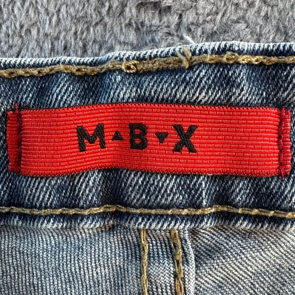M-B-X‎ Mens Slim Fit Jeans Medium Wash Denim W30 L30 Casual Five Pocket Pants
